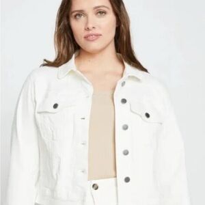 Universal Standard white Jean jacket M (18/20)